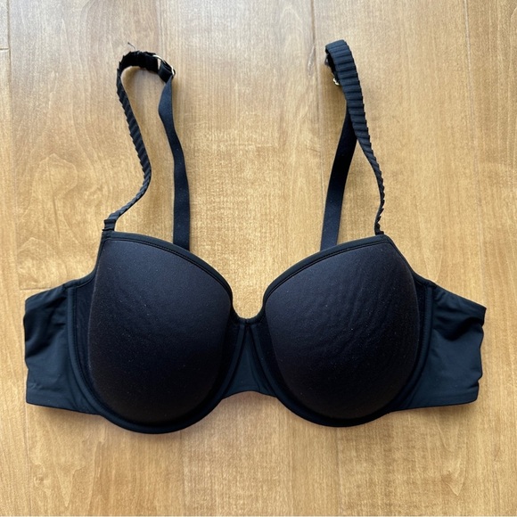 ThirdLove 24/7 Classic T-Shirt Bra, Smooth Black, Size 38B 1/2 - Picture 2 of 13